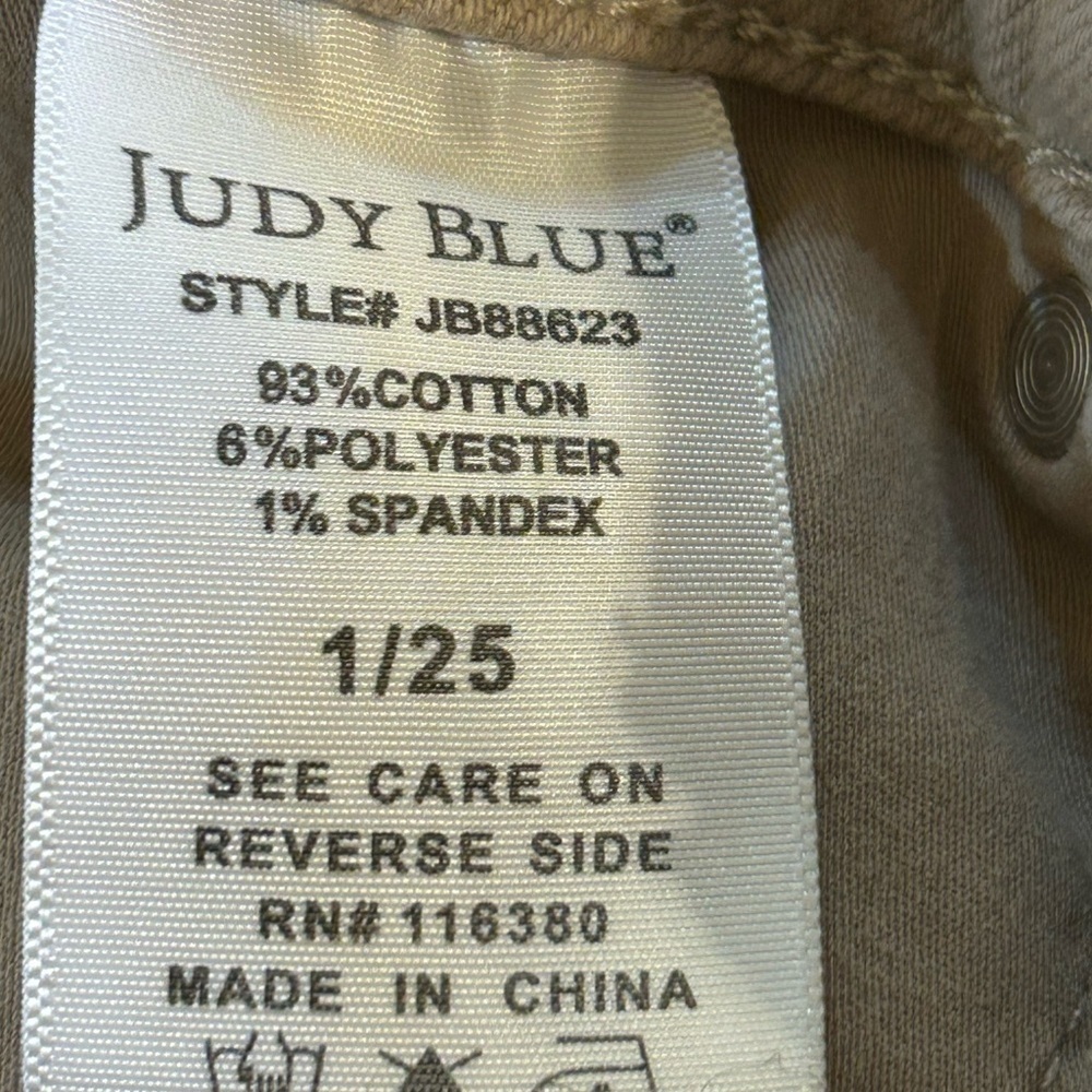Judy Blue High Waste Flare Tan Denim - Picture 9 of 12